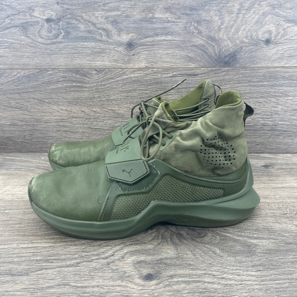 Puma Fenty by Rihanna Olive Green Ignite Sneakers Shoes Women's Size 8